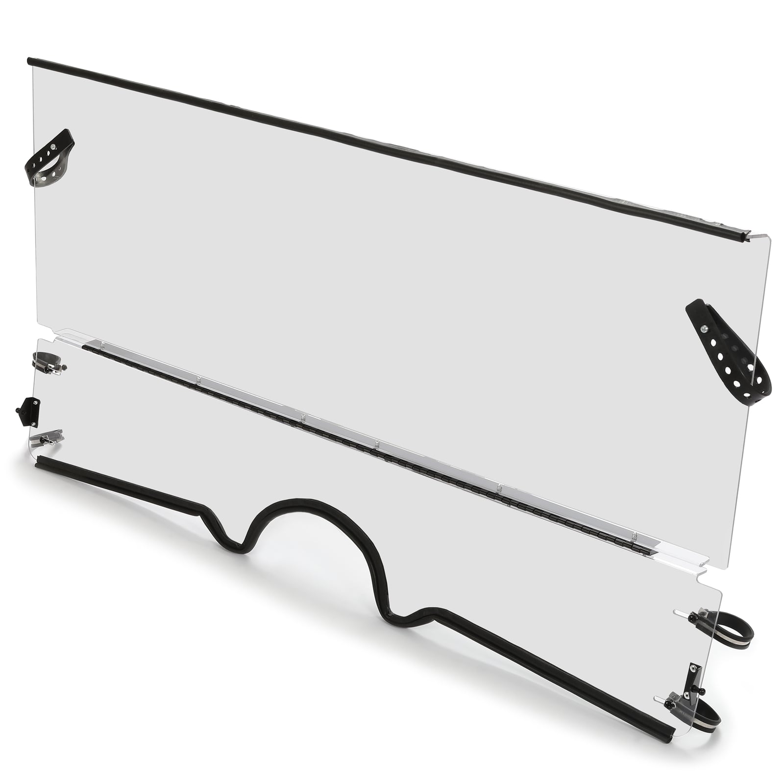 Dirt Racing Windscreen Folding Polycarbonate Yamaha Rhino 04-13 UTV, Windshield