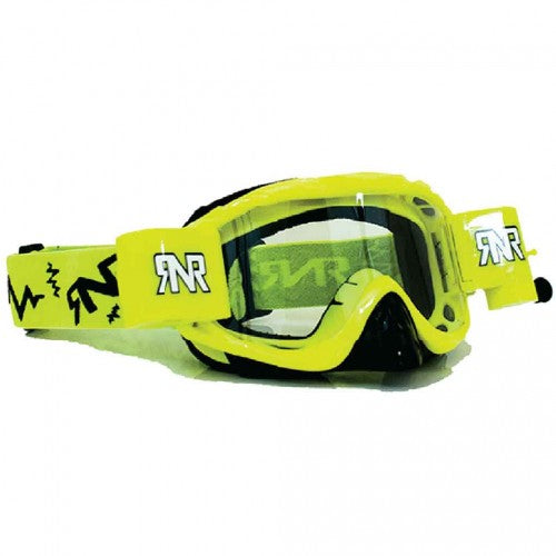 Rip-N-Roll Rnr Hybrid Psycho Yel Fully Loaded Roll Off, Psycho Flo Yellow Goggle, GH61, Roll Off