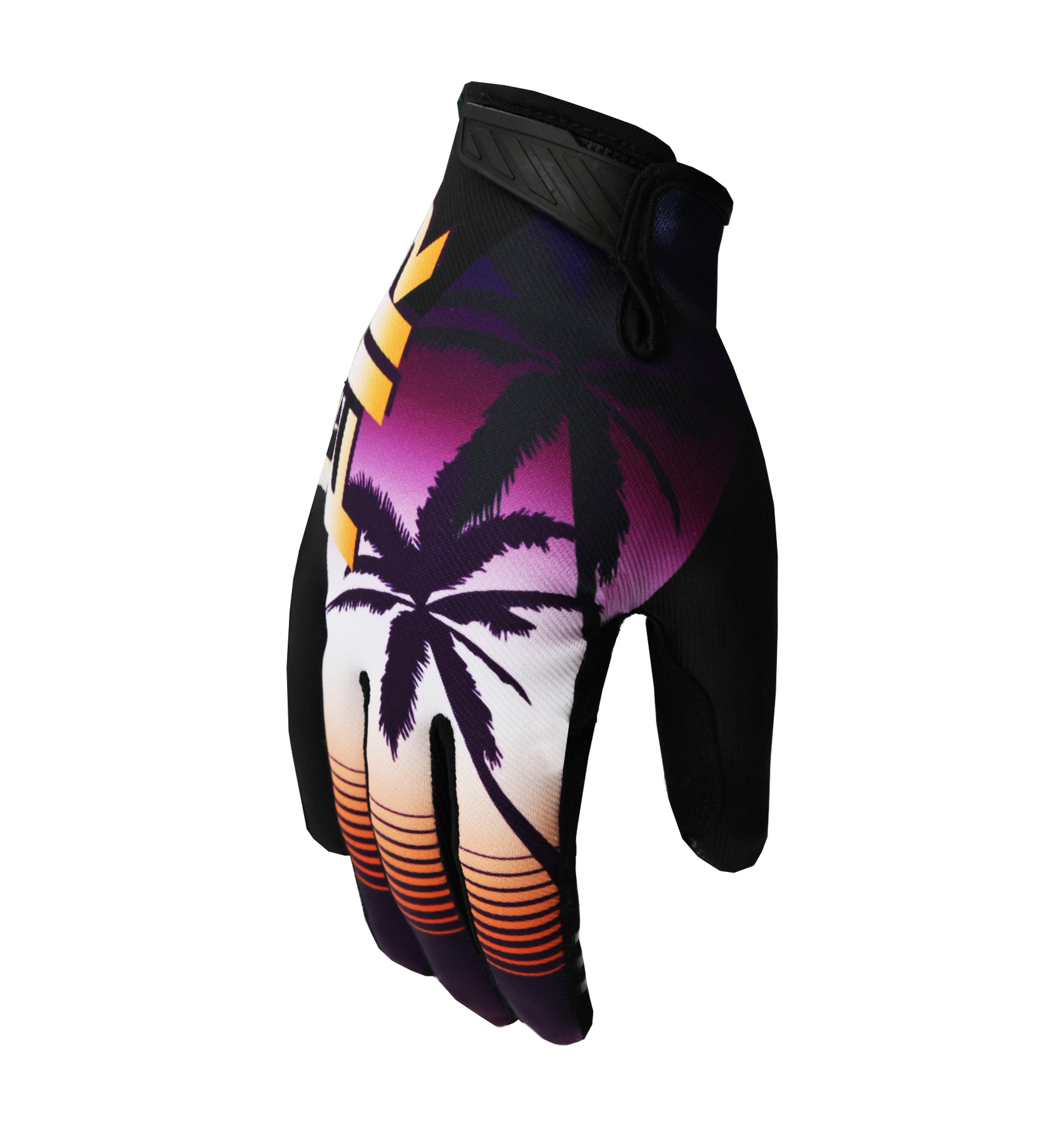 FIR  Fir Adult MX Gloves - Xs - Retro Vaporwave Sunset
