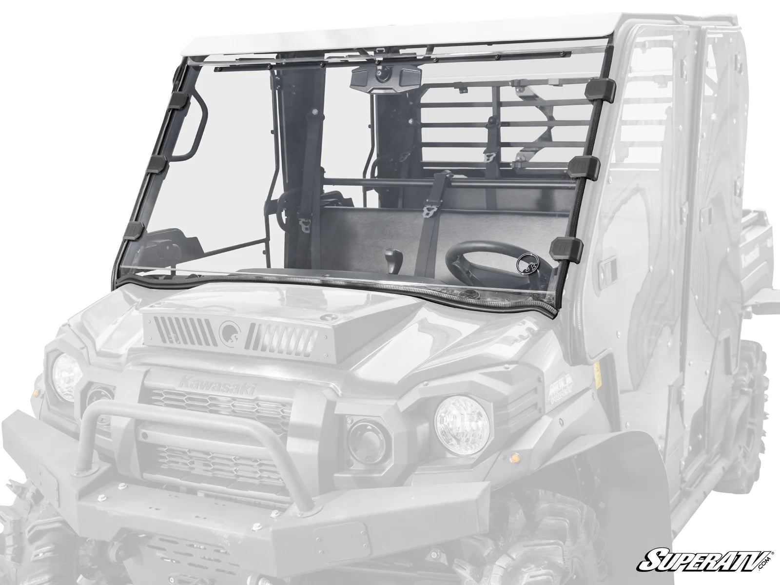 SUPER ATV WINDSCREEN POLYCARBONATE KAWASAKI MULE PRO SCRATCH-RESISTANT FULL WINDSHIELD