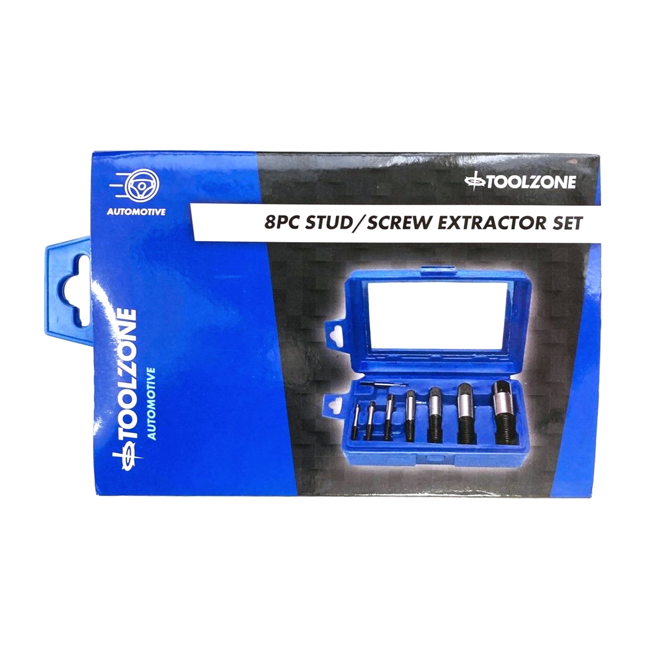 Toolzone Stud And Screw Extractor Set Hss 8PC 3-26MM - Toolzone KDPDR064