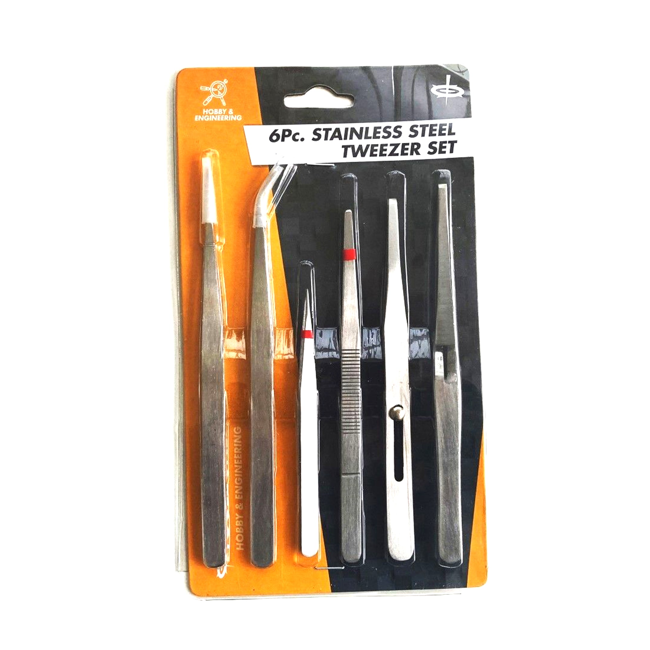 Toolzone Heavy Duty Tweezer Set 6 Piece 120MM And 160MM - Toolzone KDPHB211