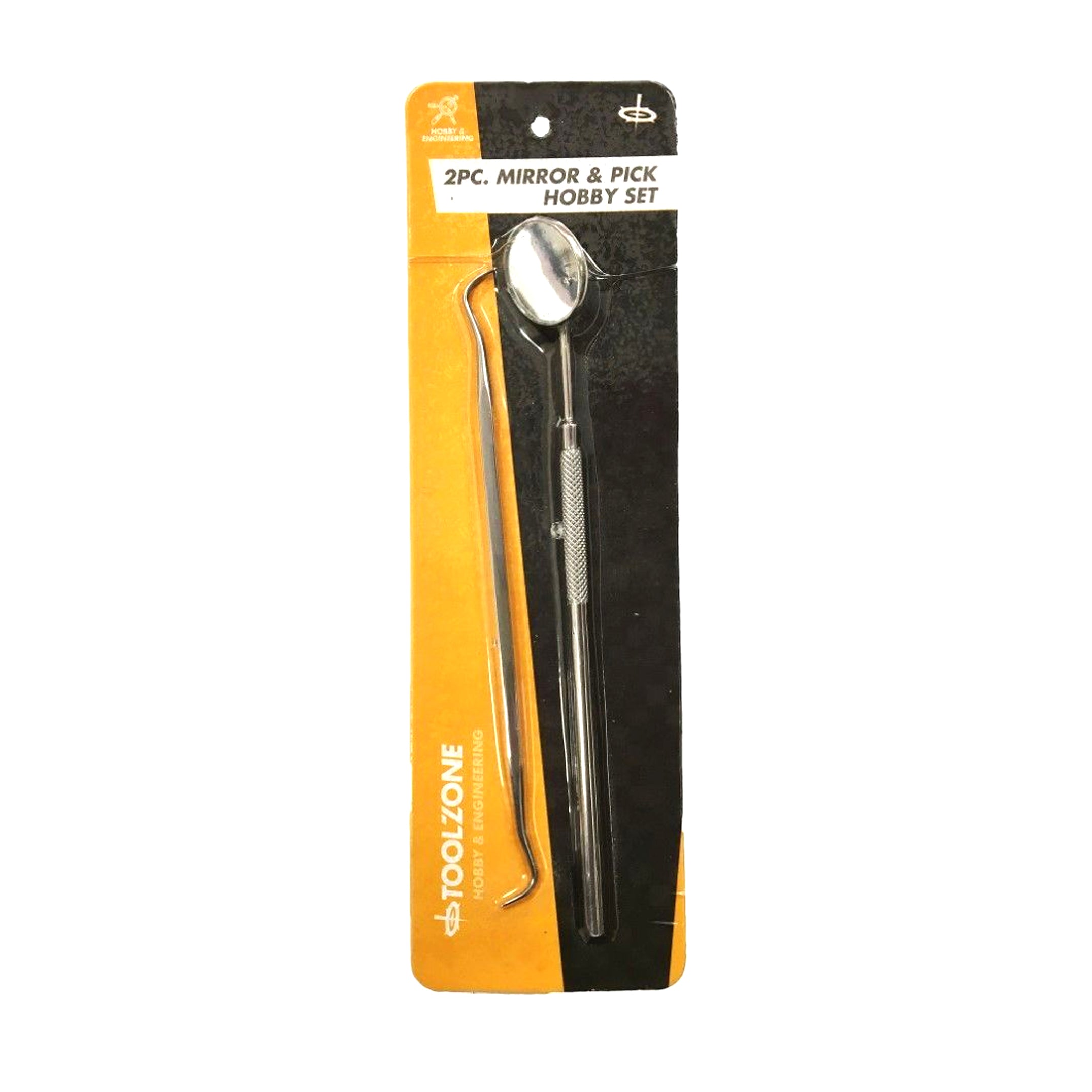 Toolzone Hobby Set 2 Piece Mirror 16CM And Double Ended Pick 15.2cm - Toolzone KDPHB227