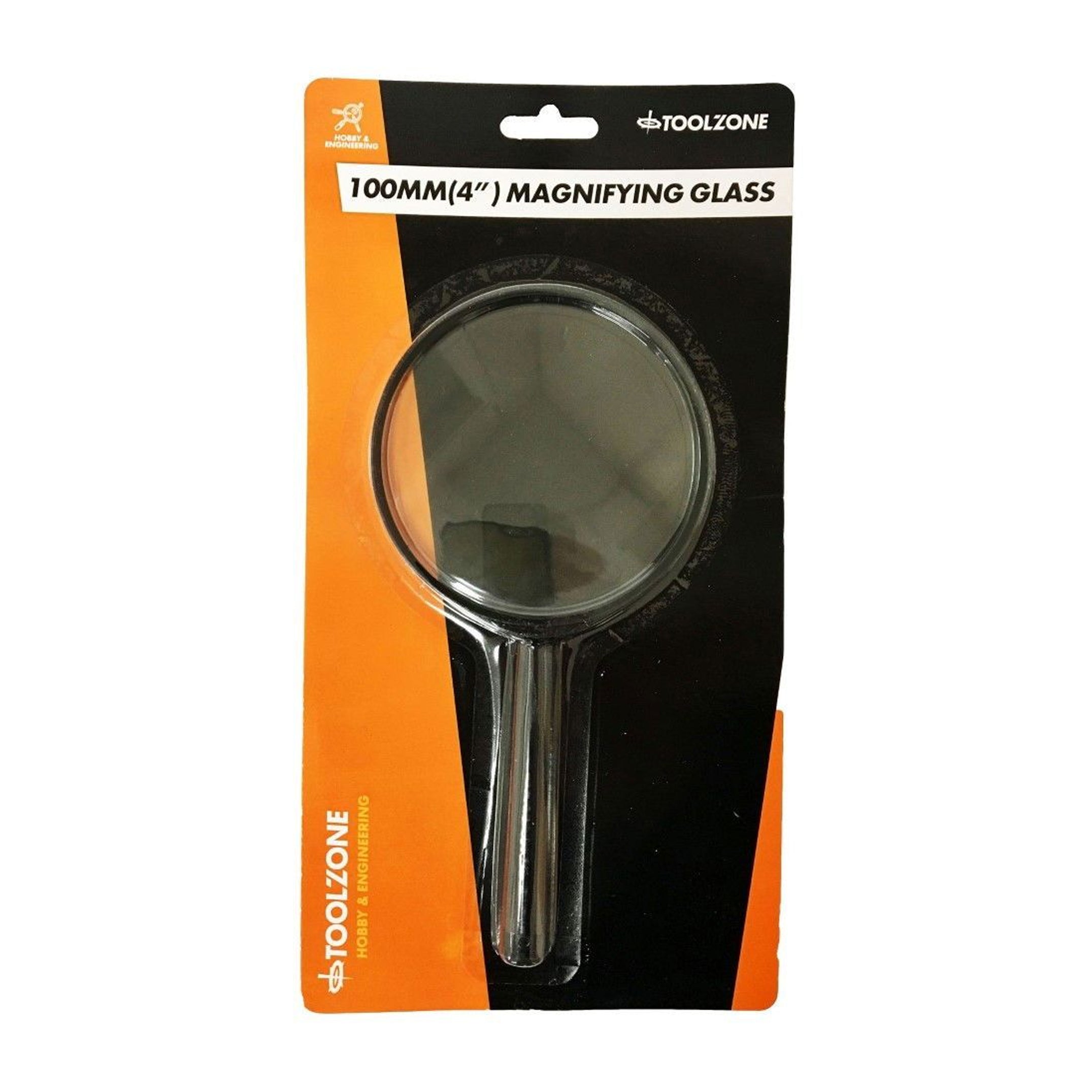 Toolzone Magnifying Glass 4" 100MM 3X Glass Lens - Toolzone KDPHB234