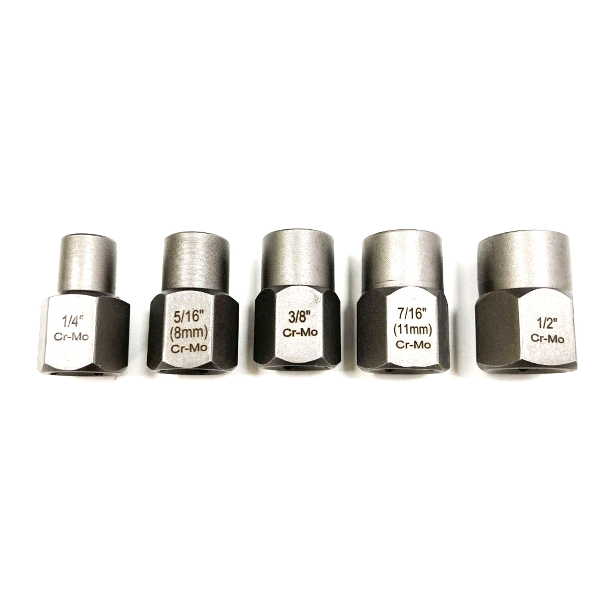 Toolzone Shallow Bolt Extractor Set 5 Pieces 3/8" Drive 6mm-12.7mm Chrome Molybdenum - Toolzone KDPSS288
