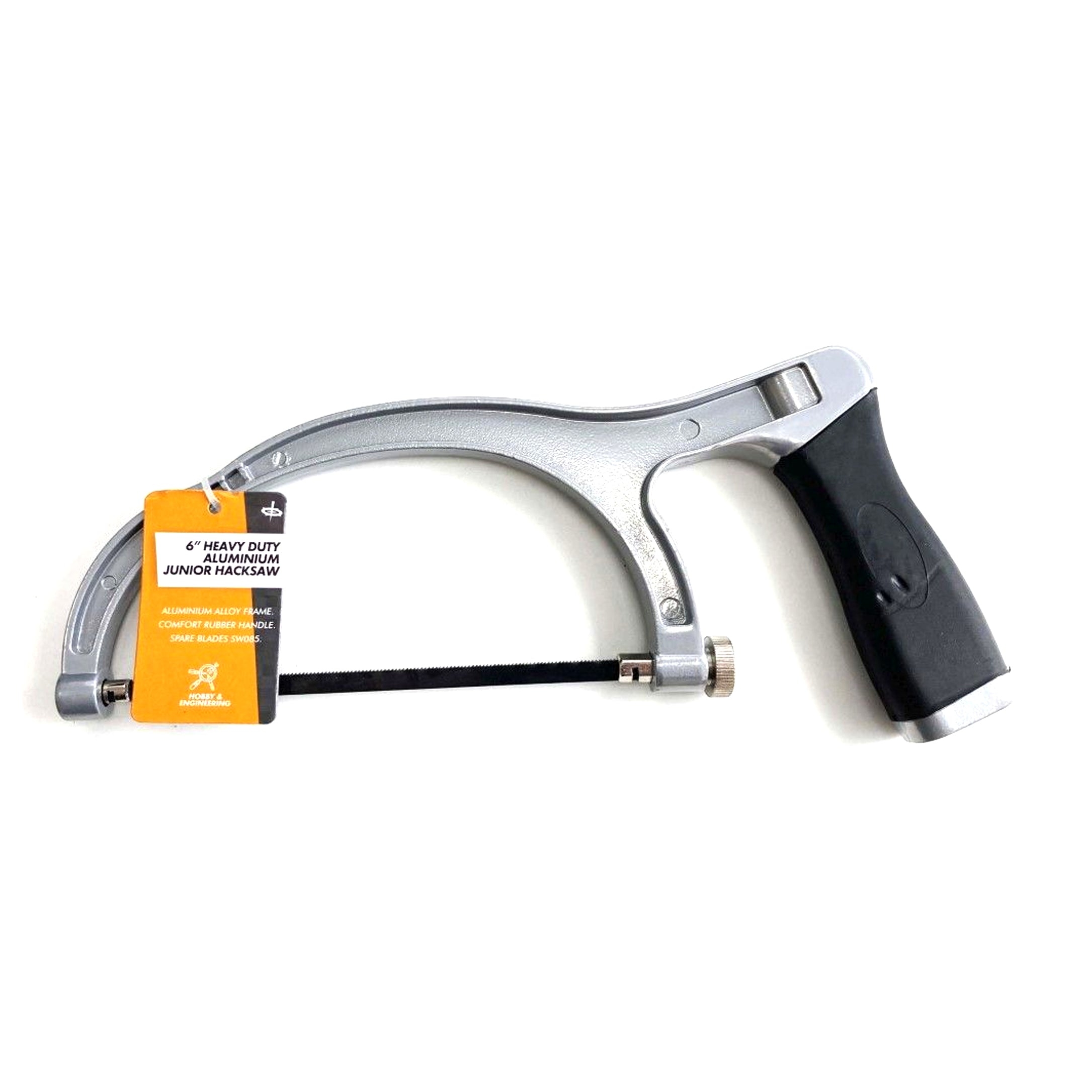 Toolzone Junior Hacksaw 6" Heavy Duty Aluminium Frame Rubber Handle - Toolzone KDPSW079