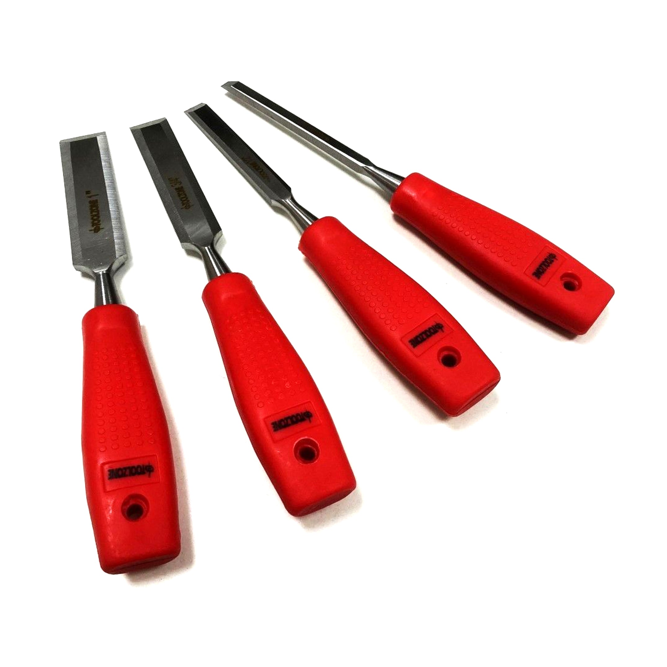 Toolzone Chisel Set Plastic Handle 4PC 1/4", 1/2", 3/4", 1" - Toolzone KDPWW040