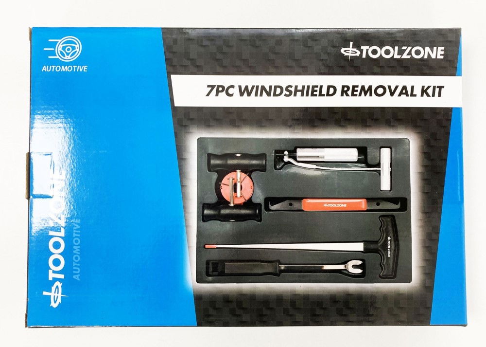 Toolzone Windshield Removal Kit 7PC With Cutting Wire And Tools - Toolzone KDPAU016
