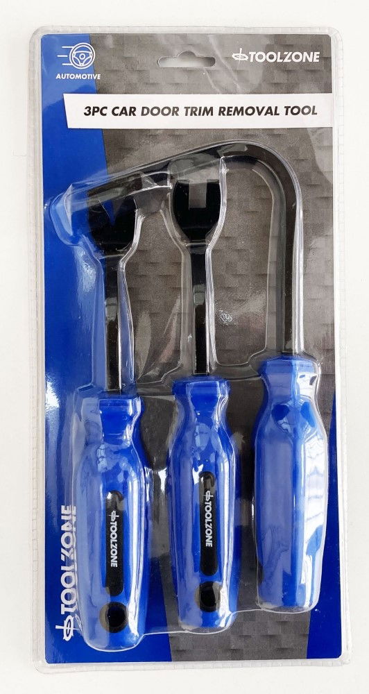 Toolzone Car Door Trim Remover Set 3PC Heavy Duty Steel - Toolzone KDPAU080
