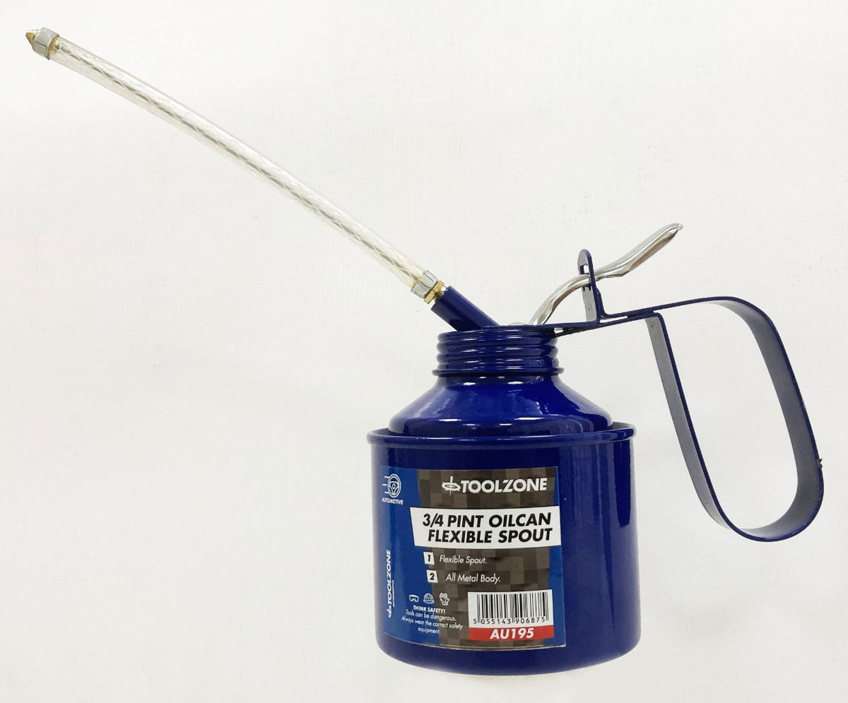 Toolzone Oil Can 3/4 Pint With Flexible Spout - Toolzone KDPAU195