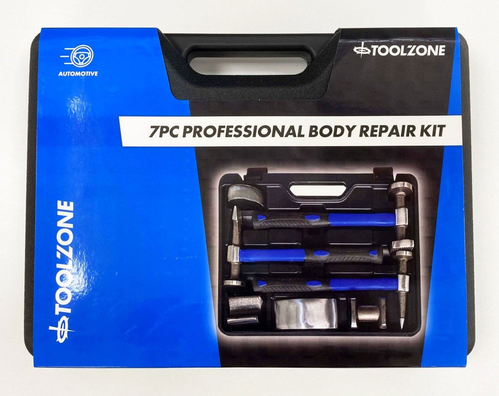 Toolzone Body Repair Kit 7PC Fibre Glass Handles - Toolzone KDPAU232