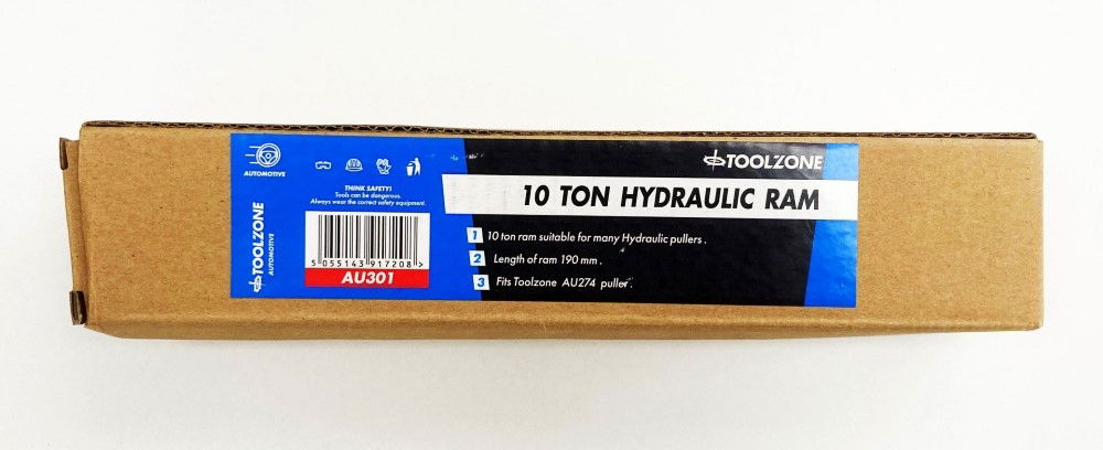 Toolzone Hydraulic Ram 10TON For Gear Puller 190MM - Toolzone KDPAU301