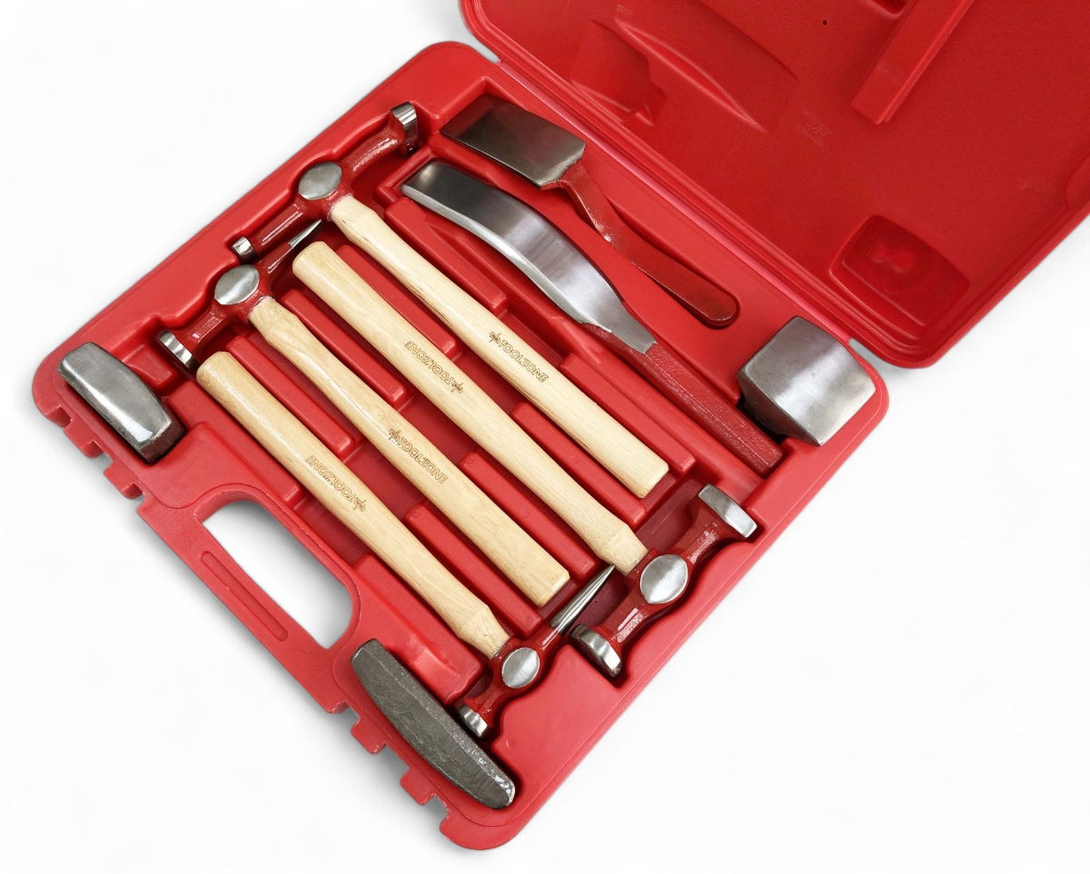 Toolzone Body Repair Kit 9PC Hickory Handle Drop-forged Steel - Toolzone KDPAU372