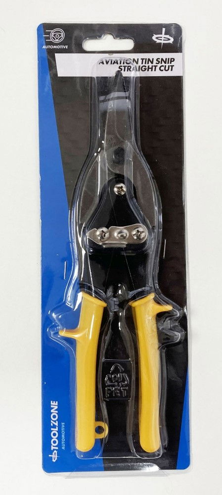 Toolzone Aviation Snips Straight Cut Yellow 1.2mm - Toolzone KDPCT034