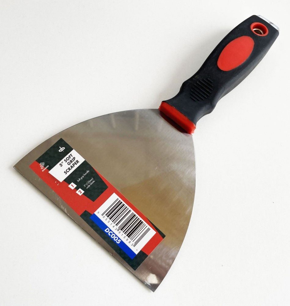 Toolzone Scraper 5" Soft Grip Handle - Toolzone KDPDC005