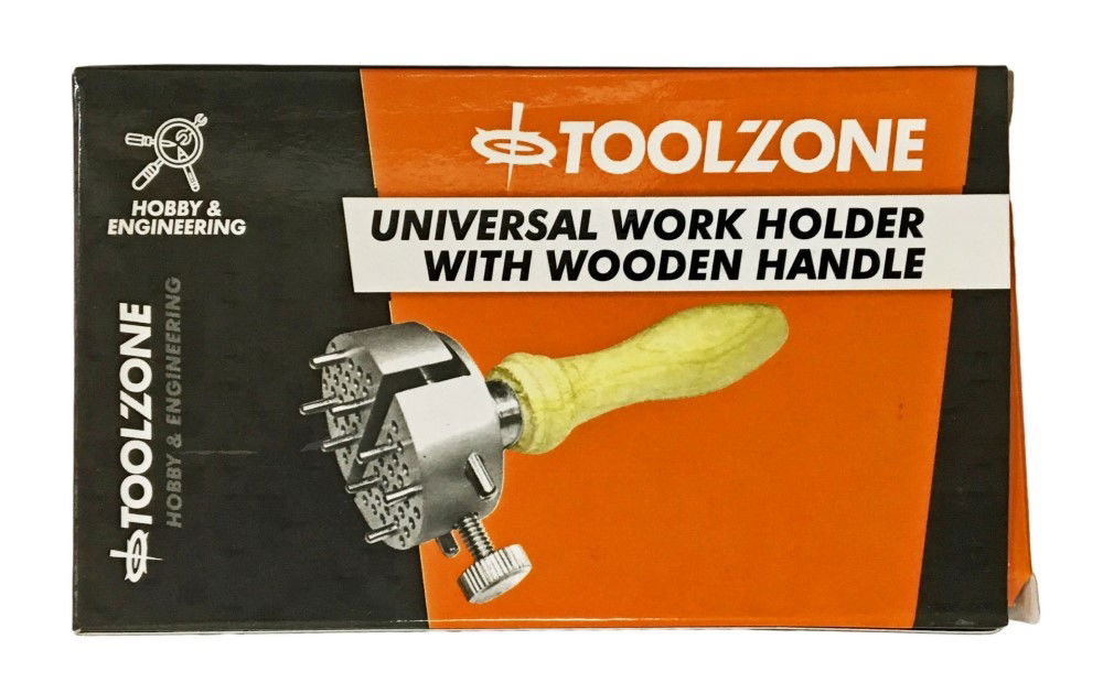 Toolzone Universal Work Holder Aluminium And Wood Max Opening 225MM 8 Pins - Toolzone KDPHB203