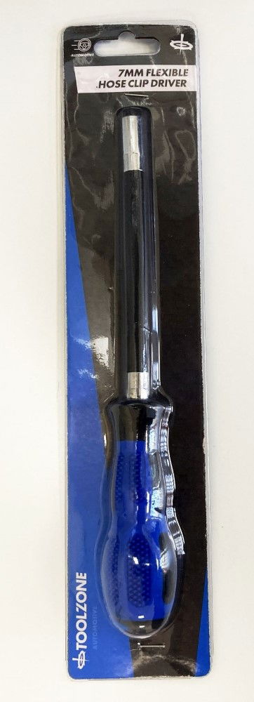 Toolzone Hose Clip Driver 7MM Flexible Shaft Rubber Grip Handle - Toolzone KDPHB241