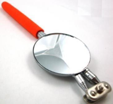 Toolzone Inspection Mirror Round 5CM Telescopic Extends 19-36CM - Toolzone KDPHB322
