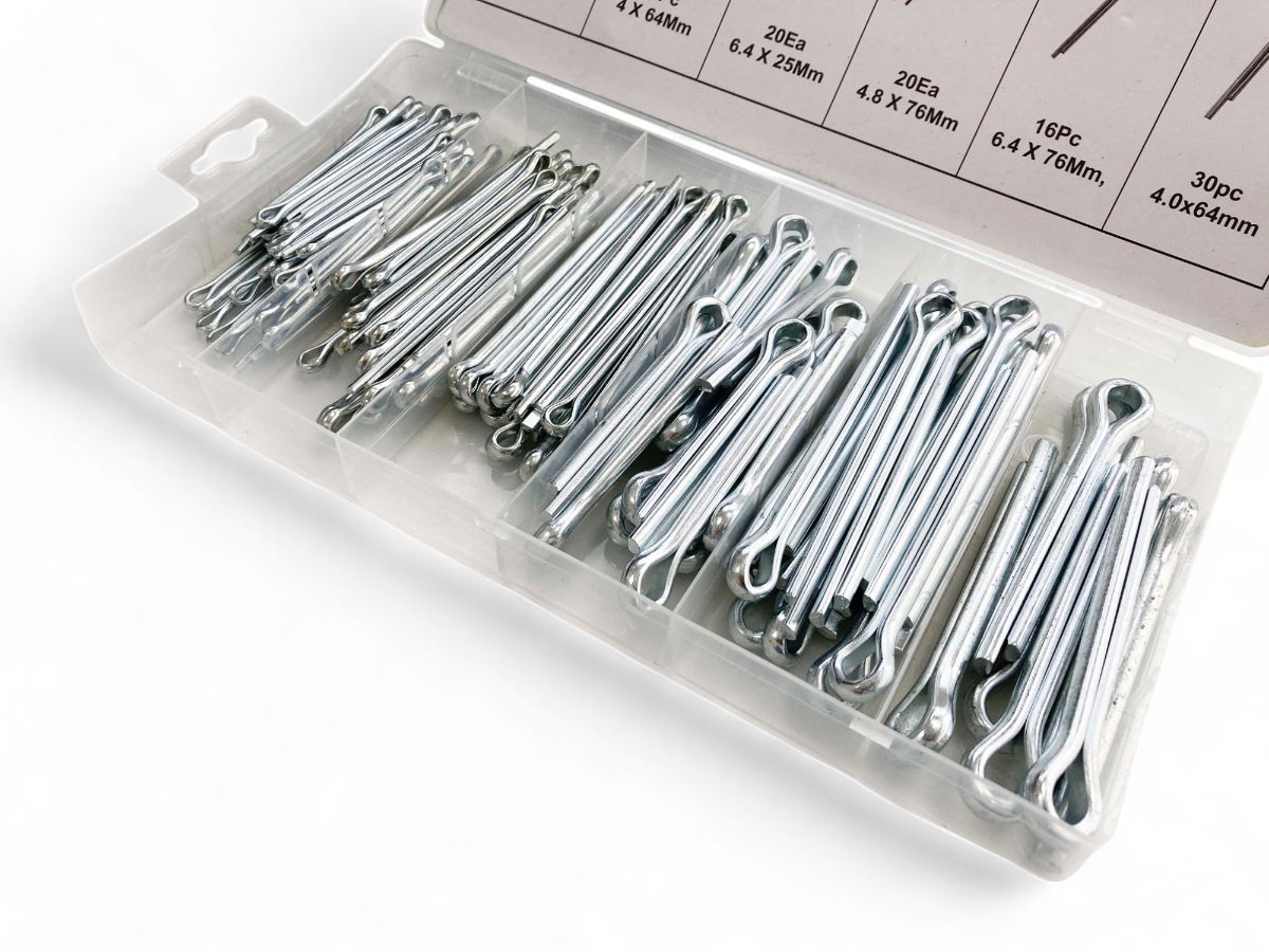 Toolzone Cotter Pin Assortment Large 144PC In Storage Box - Toolzone KDPHW185