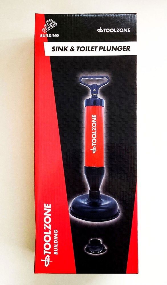 Toolzone Drain Plunger Syringe Type With Interchangeable Heads - Toolzone KDPHW205