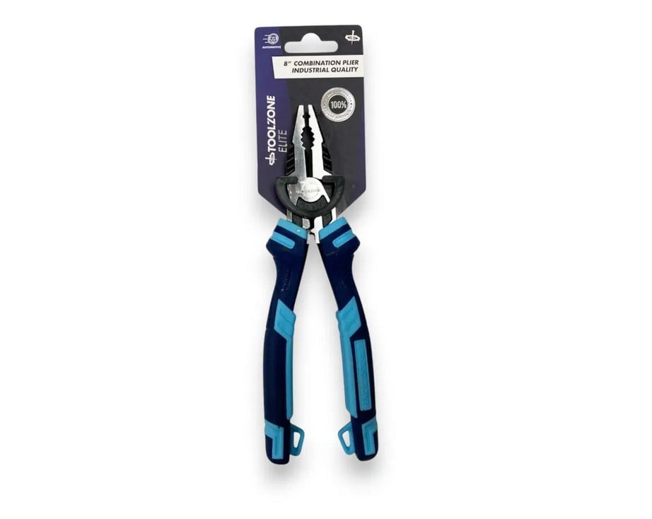 Toolzone Elite 8'' Industrial Heavy Duty Cutter Grip Combination Pliers - Toolzone KDPPL114