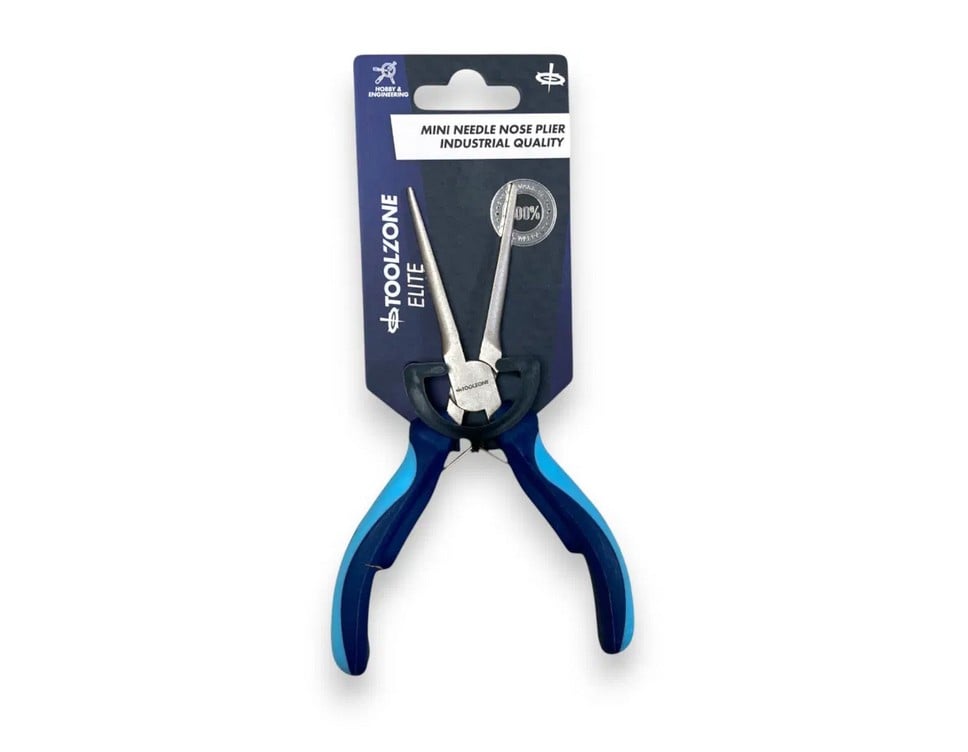 Toolzone Elite Mini Needle Long Nose Pliers Circlip - Toolzone KDPPL120