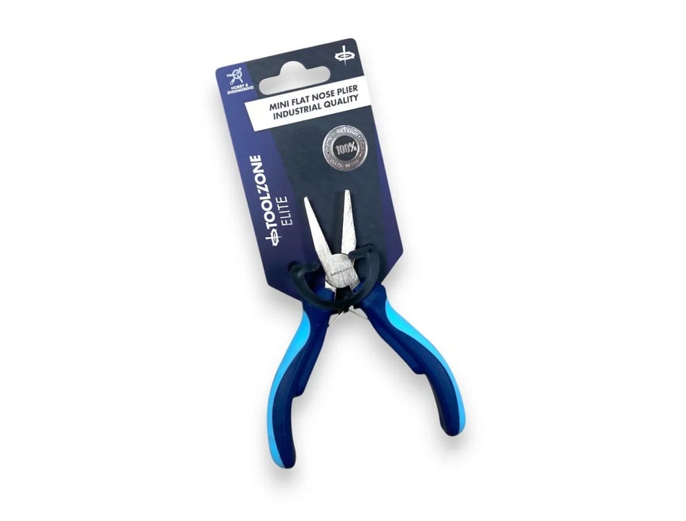 Toolzone Elite Mini Flat Nose Pliers Circlip - Toolzone KDPPL123