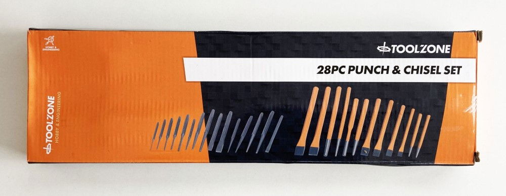 Toolzone Punch And Chisel Set 28PC Jumbo Crv Vinyl Pouch - Toolzone KDPPN006