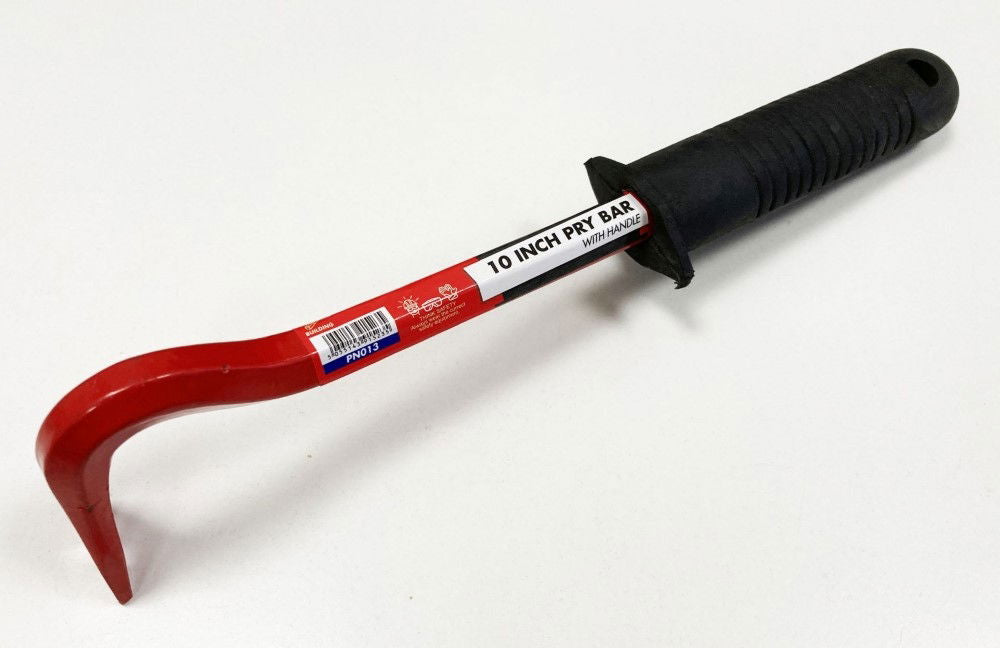 Toolzone Pry Bar 10" Swan Neck Rubber Handle - Toolzone KDPPN013