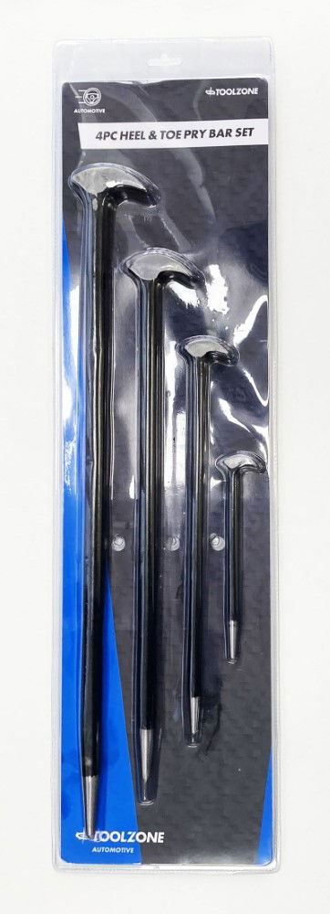 Toolzone Pry Bar Set Heel & Toe 4PC 6", 12", 16", 20" Drop Forged - Toolzone KDPPN087