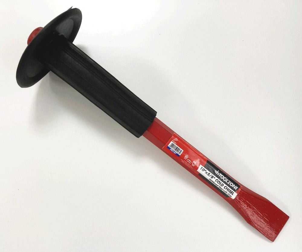 Toolzone Cold Chisel 10" X 5/8" With Plastic Hand Guard - Toolzone KDPPN147