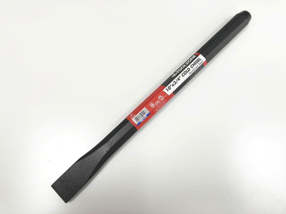 Toolzone Cold Chisel 10" X 3/4" Drop Forged Hardened Steel Black Finish - Toolzone KDPPN158