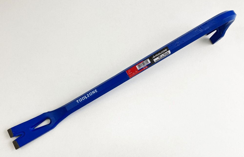 Toolzone Wrecking Bar Extra Heavy Duty 18" X 18MM With Nail Puller Slot - Toolzone KDPPN168