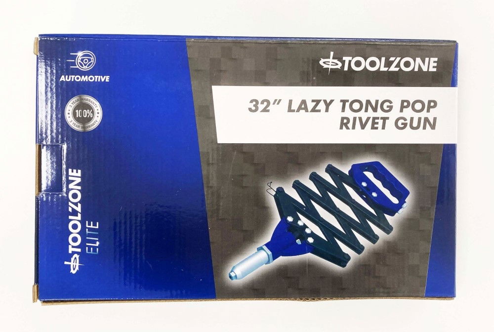 Toolzone Riveter Lazy Tong 3.2-6.4mm 3 Nozzles - Toolzone KDPRV005