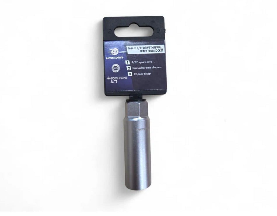 Toolzone 3/8" Thin Wall 16mm Spark Plug Socket - Toolzone KDPSS265