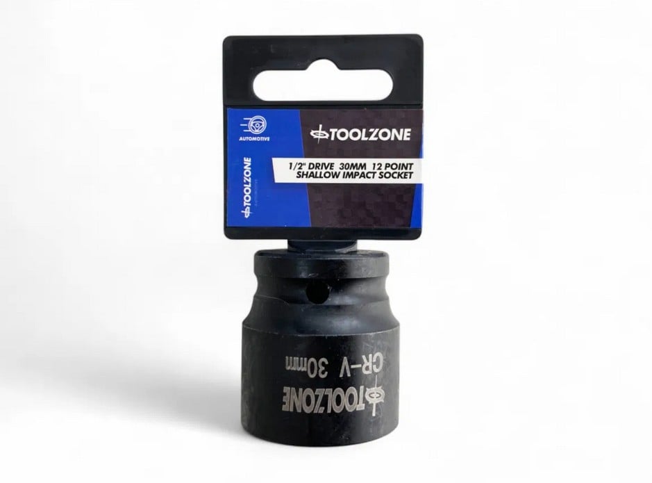 Toolzone 30mm Impact Socket 1/2INC 12-POINT Shallow CR-V - Toolzone KDPSS271