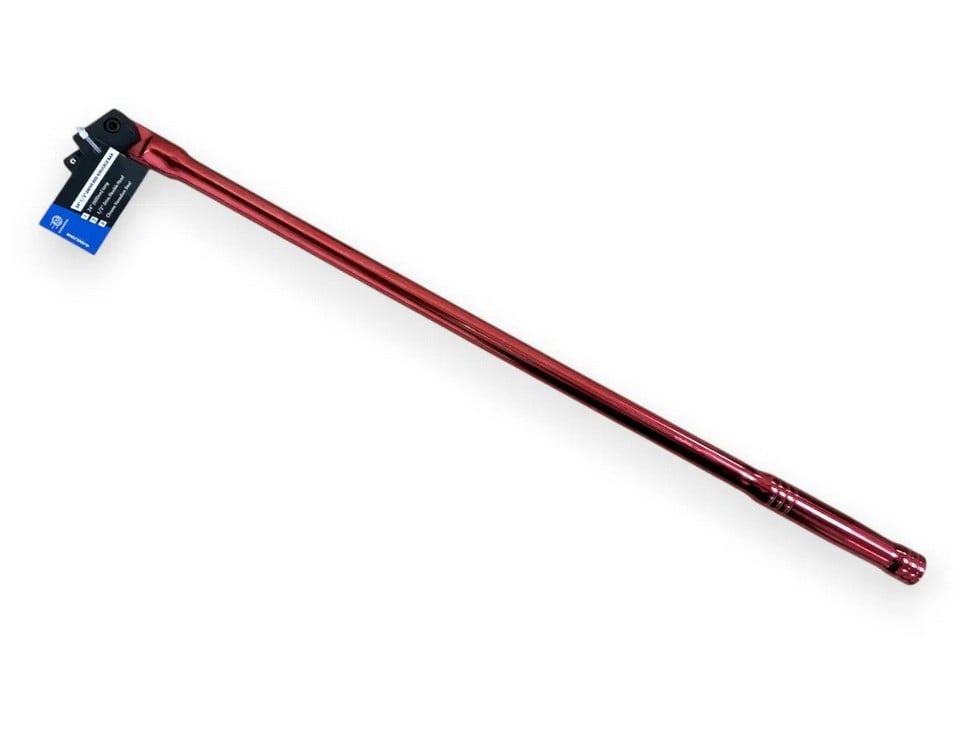 Toolzone Red 24" X 1/2" Flexible Knuckle Breaker Bar - Toolzone