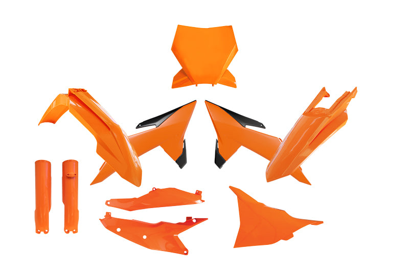 Rtech Plastics Plastic Kit 7pcs KTM SX SXF XC XC-F 2025, R-tech R-kitKTM-ar0-725 Orange Black