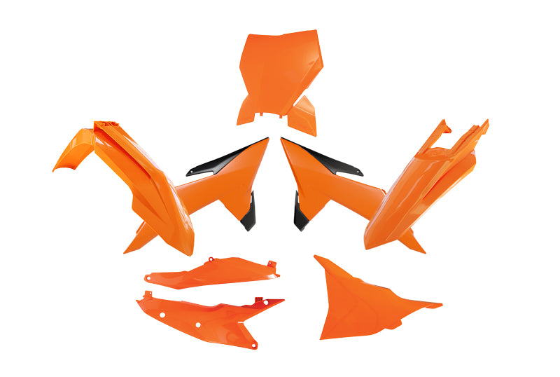 Rtech Plastics Plastic Kit 6pcs KTM SX SXF XC XC-F 2025, R-tech R-kitKTM-ar0-z25 Factory Front Plate
