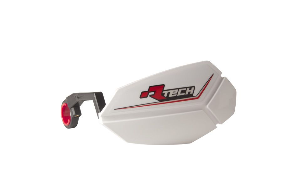 Rtech Plastics R20 Bike Bicycle Handguards - White - Rtech B-kitpmr20bn0