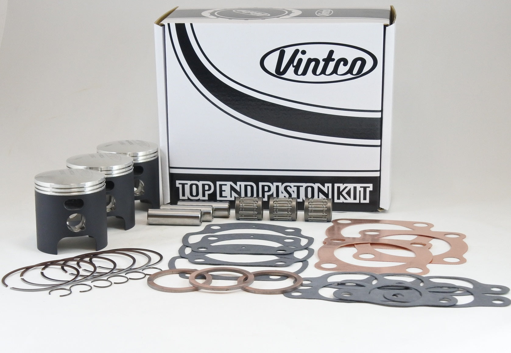 Vintco Top End Piston Kit 69-73 Kawasaki H1 500 61.0mm 1mm Over KTK01-1.0
