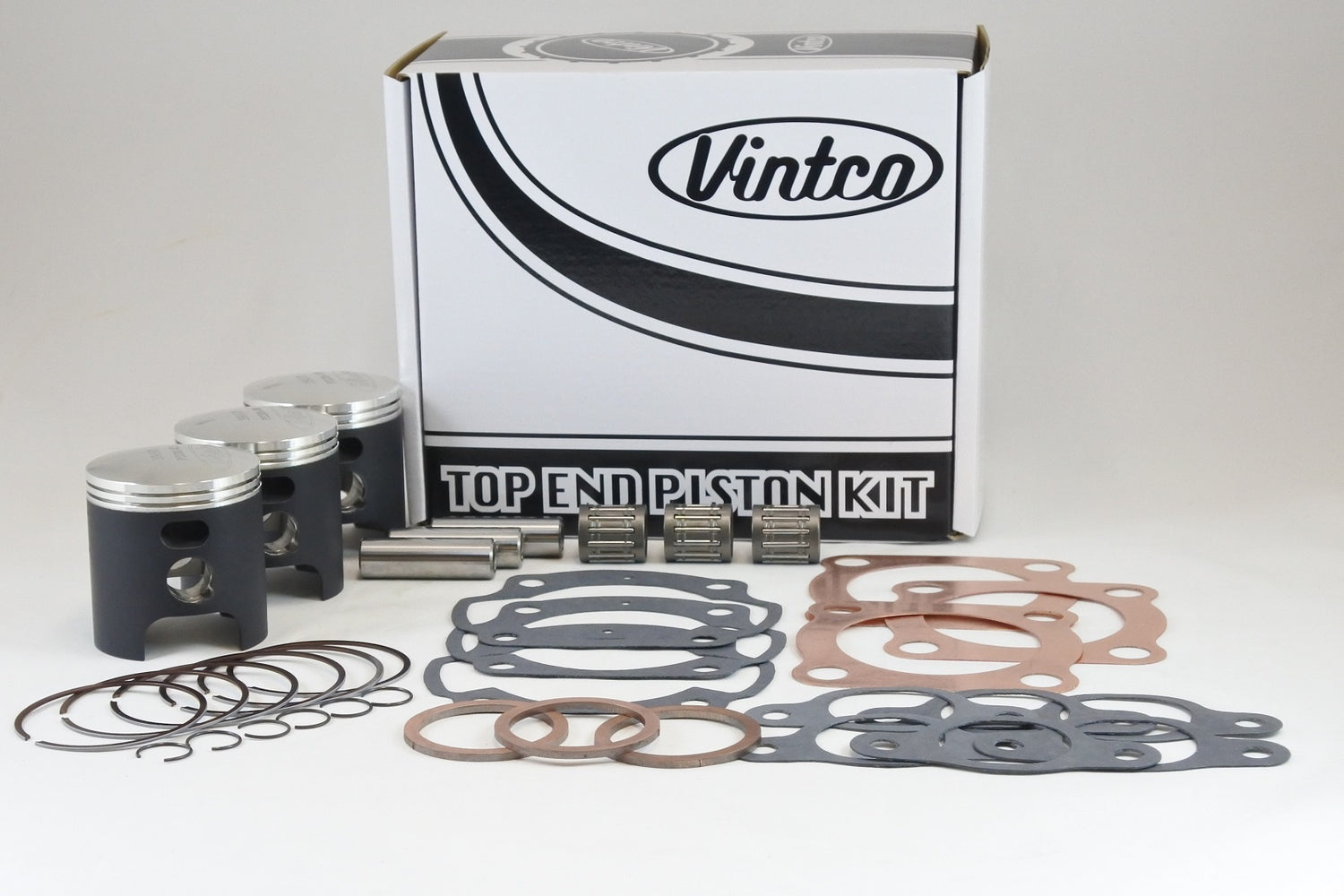 Vintco Top End Piston Kit 74-76 Kawasaki H1 KH 500 60.5mm 0.5mm Over KTK02-0.5