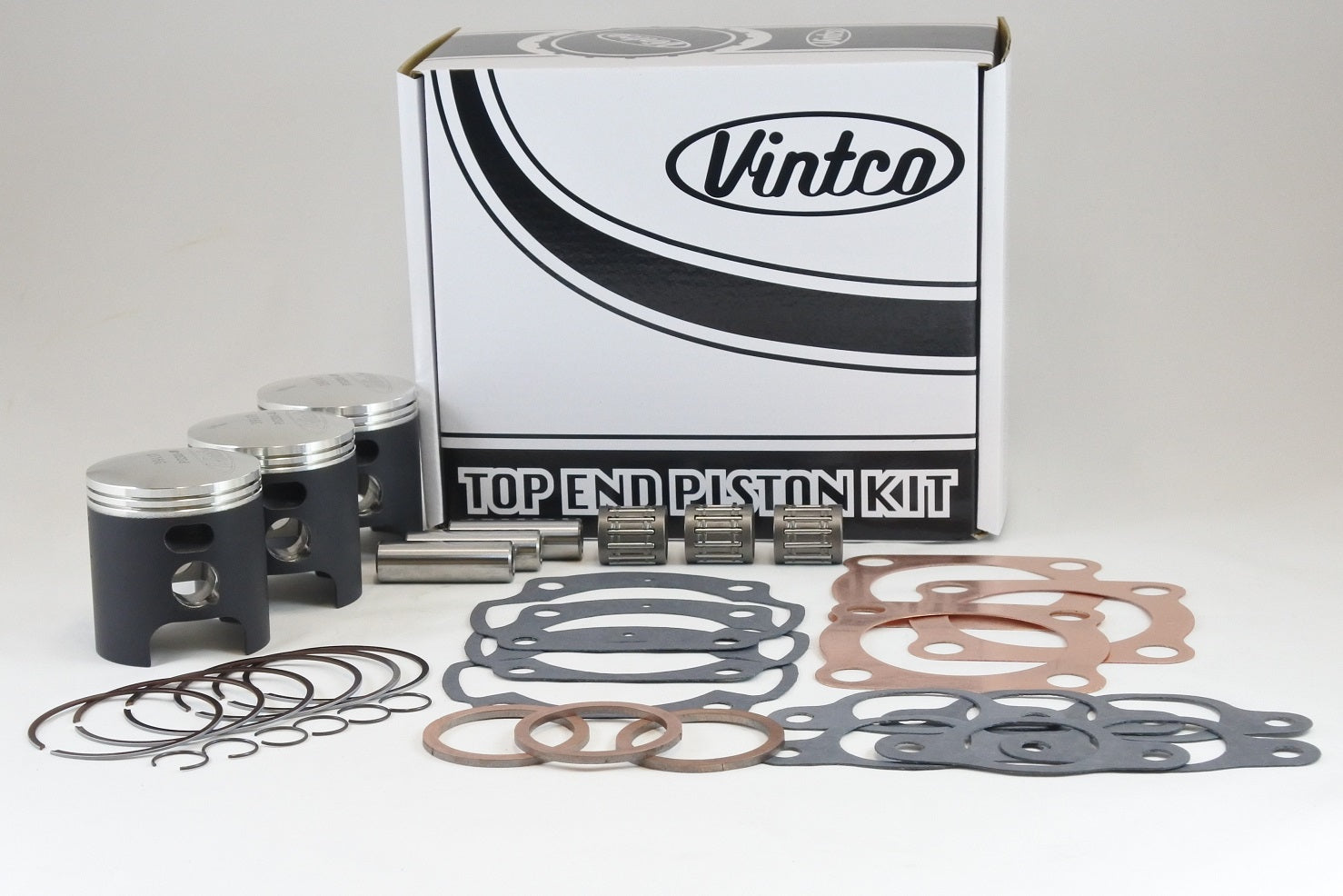 Vintco Top End Piston Kit 74-76 Kawasaki H1 KH 500 60.0mm Standard KTK02-00