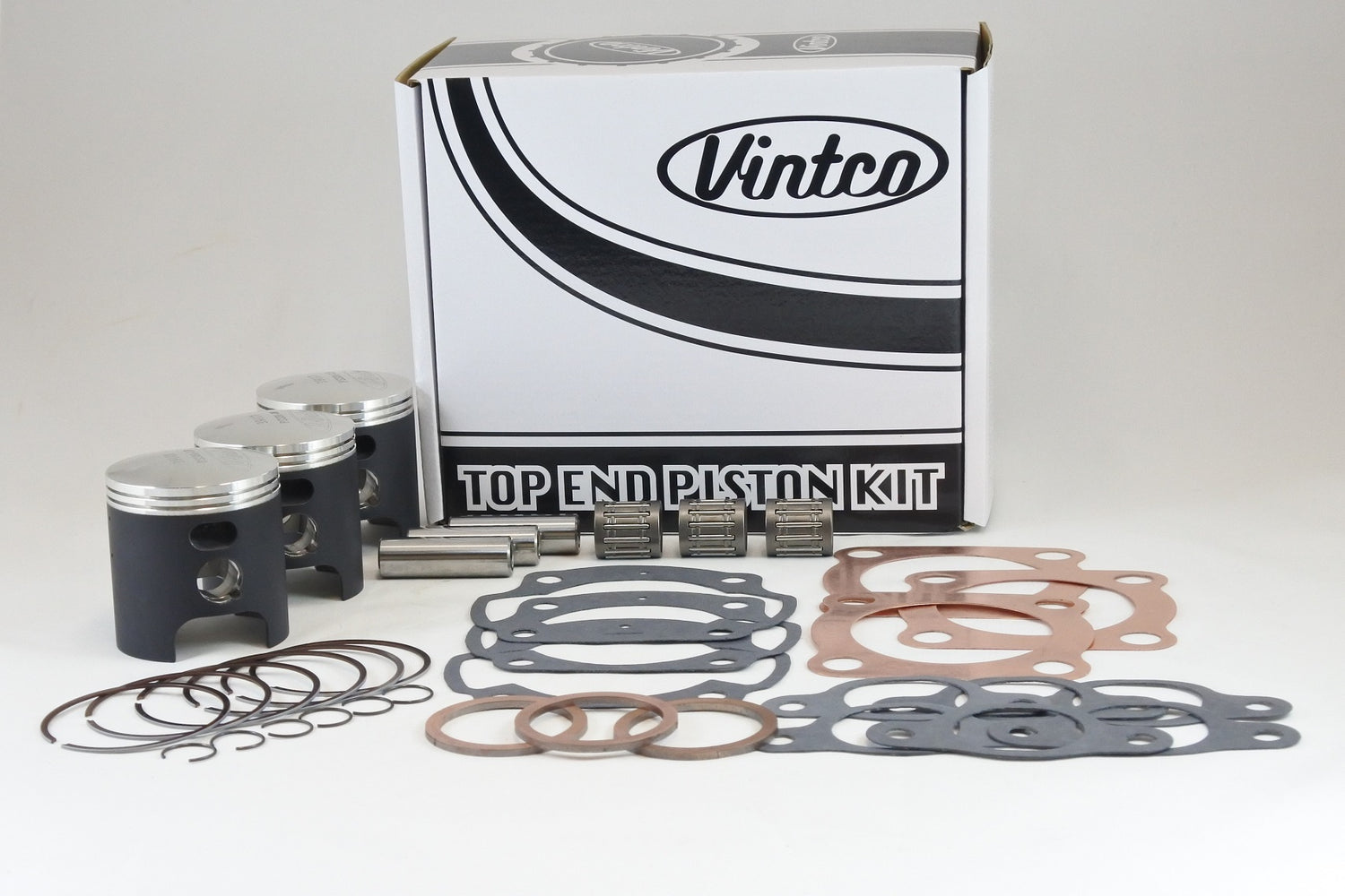 Vintco Top End Piston Kit 74-76 Kawasaki H1 KH 500 61.0mm 1.0mm Over KTK02-1.0