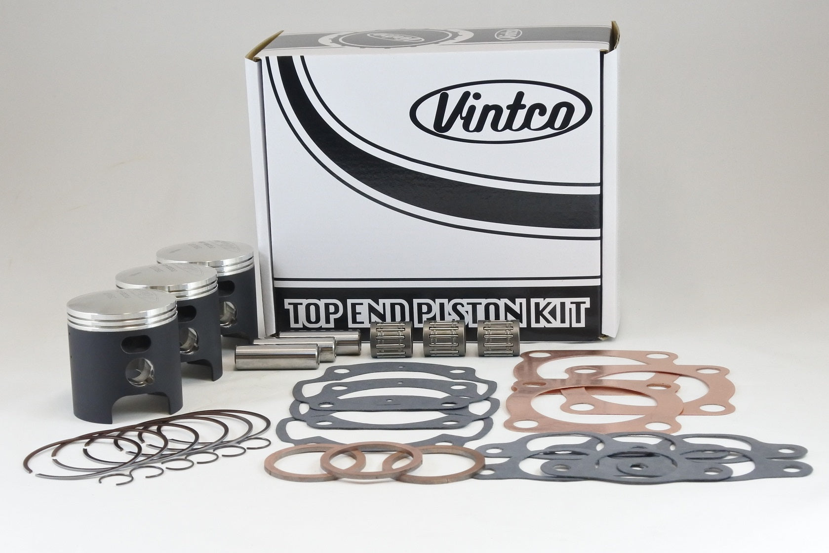 Vintco Top End Piston Kit 74-76 Kawasaki H1 KH 500 61.5mm KTK02-1.5