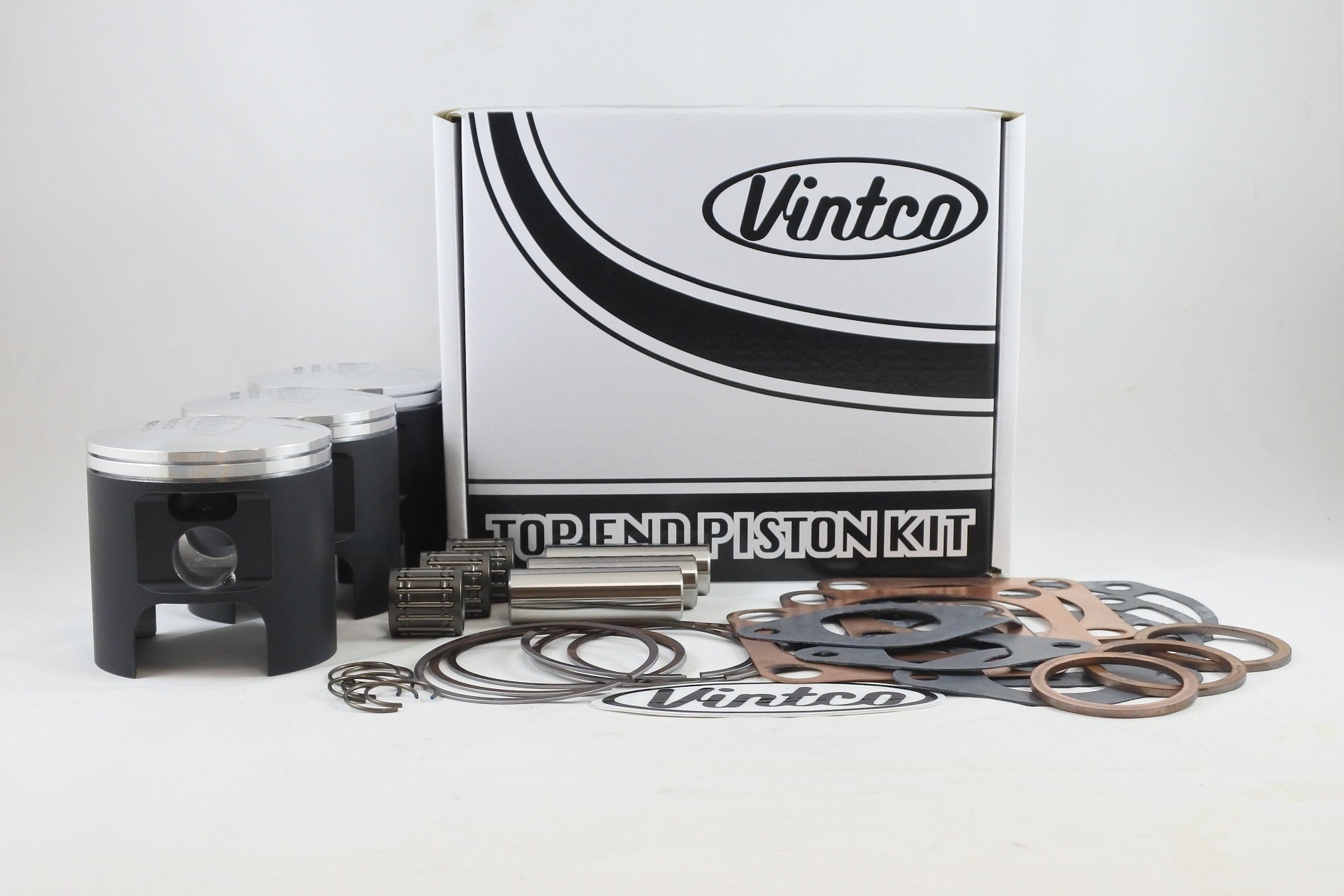 Vintco Top End Piston Kit 72-75 Kawasaki H2 750 18mm Wrist Pin Bore 72.5mm 1.5mm Over KTK09-1.5