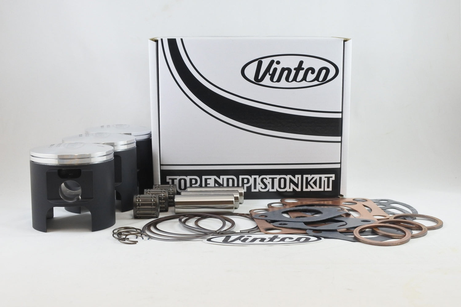 Vintco Top End Piston Kit 72-75 Kawasaki H2 750 18mm Wrist Pin Bore 72.5mm 1.5mm Over KTK09-1.5