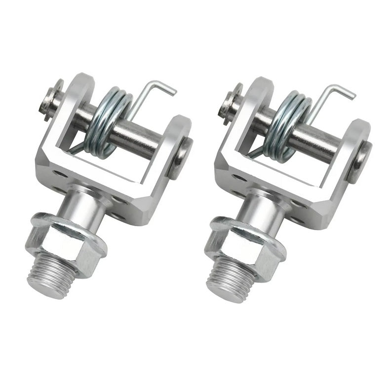 Dirt Racing Foot Peg Link Brackets Pair CNC Aluminium Silver Surron Light Bee X Light Bee S
