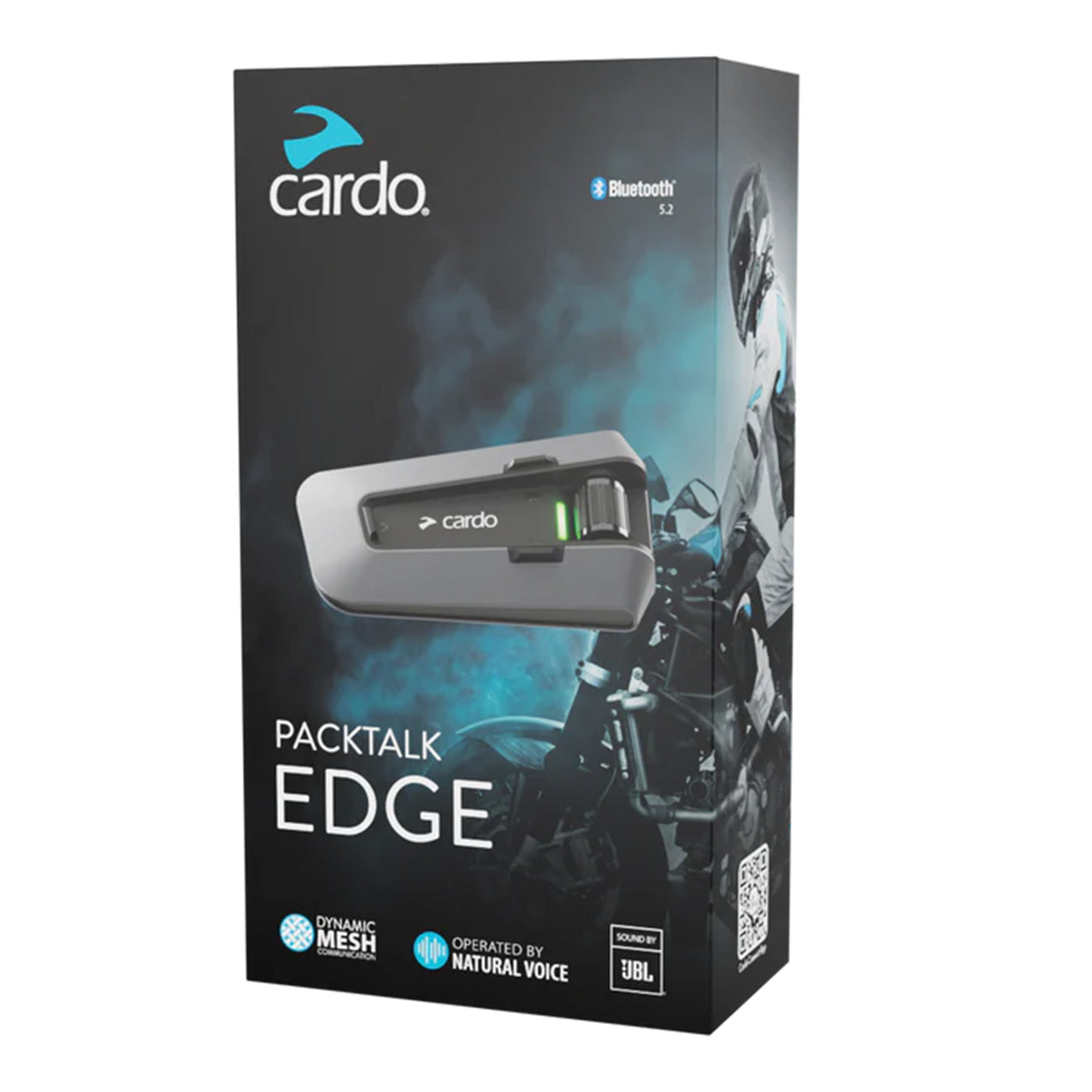 CARDO Cardo Packtalk Edge Helmet Intercom Single Unit, Track Communication, Wireless