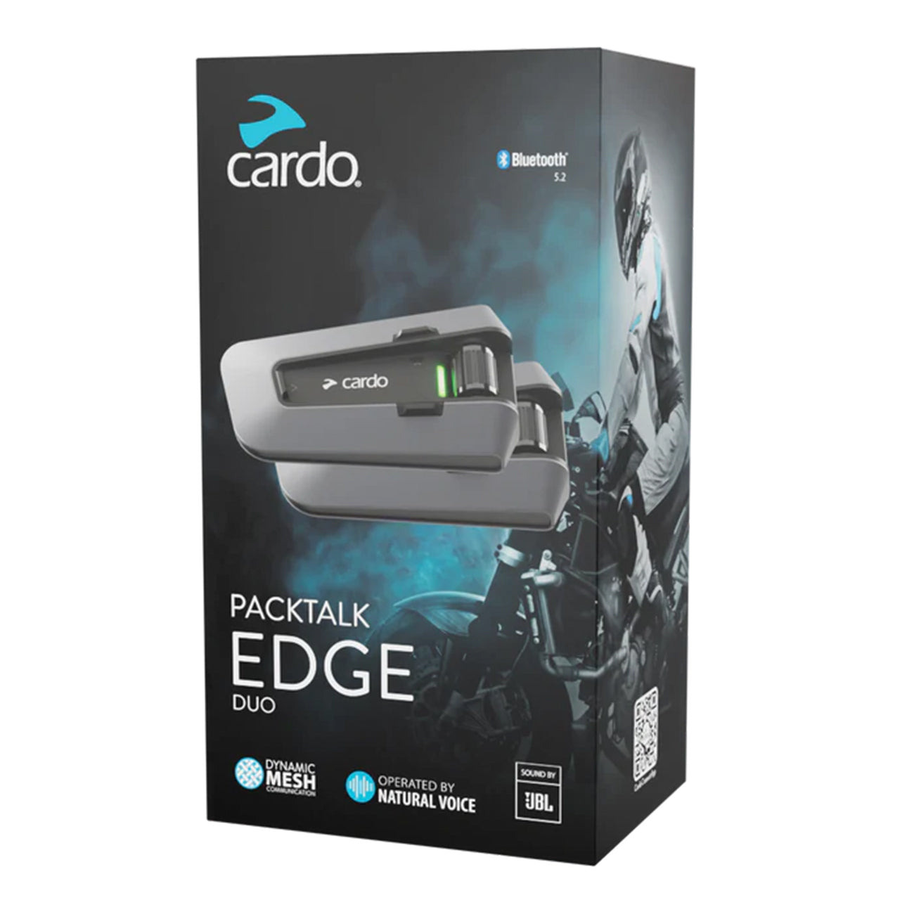 CARDO Cardo Packtalk Edge Helmet Intercom Set Of 2, Track Communication, Wireless